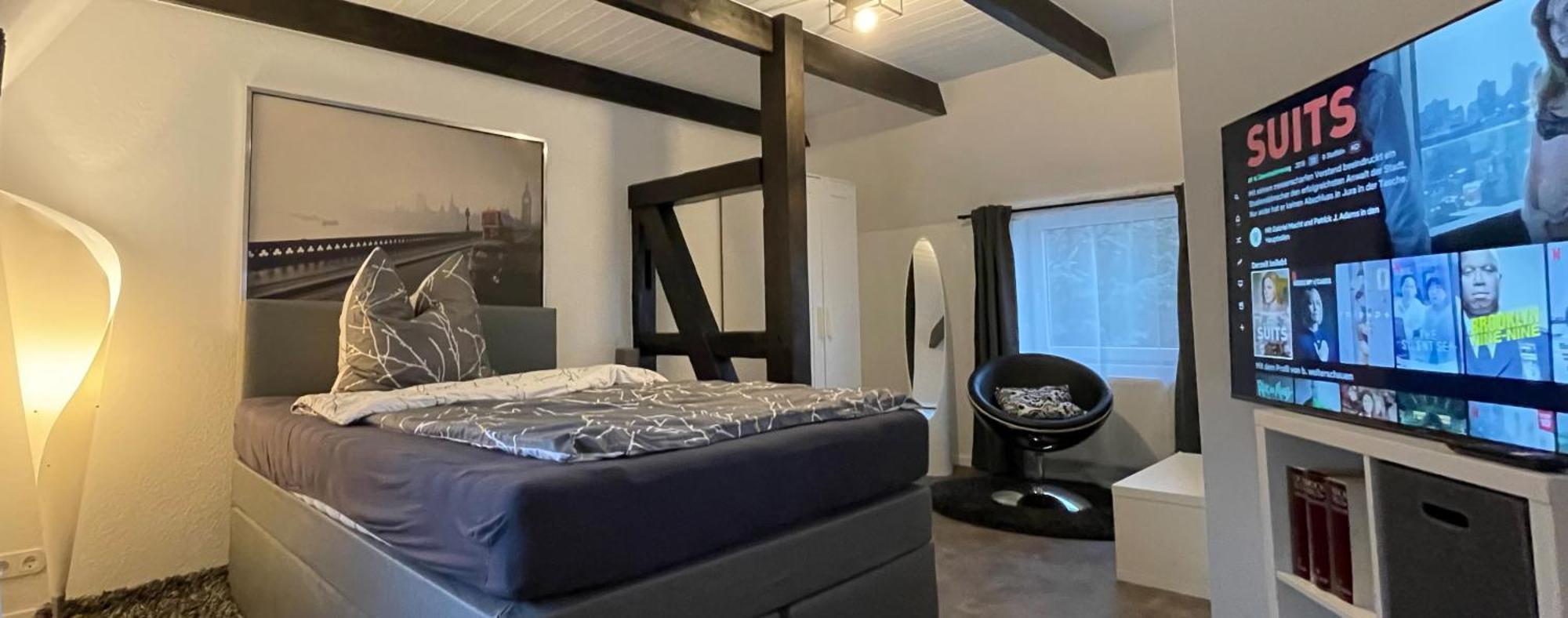 Fachwerkhaus Mit 2 Getrennten Schlafzimmern, Wohnzimmer Und Kueche Bueckeburg Luaran gambar